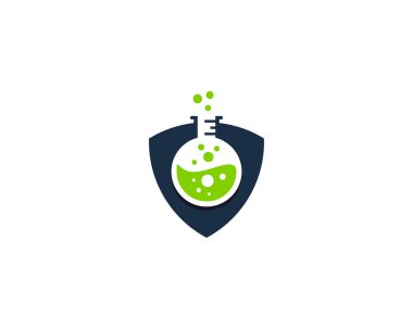 Güvenlik simgesi Logo tasarım öğesi beyaz arka plan üzerinde vektör illüstrasyon izole