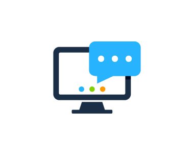 Bilgisayar bonservis simgesi Logo tasarım öğesi