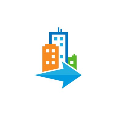 Ok kasaba Logo simge tasarım