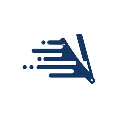 Hız Logo simgesi tasarım berber