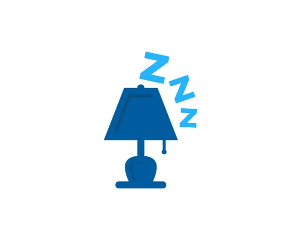 Lampan Sömn Ikonen Logo Designelement — Stock vektor