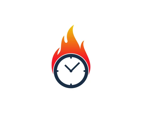 Елемент Дизайну Логотипу Піктограми Гарячого Часу — стоковий вектор