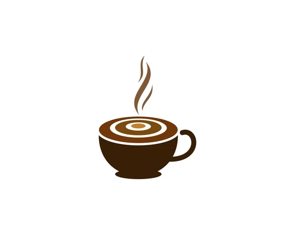 Élément Conception Logo Icône Cible Café — Image vectorielle