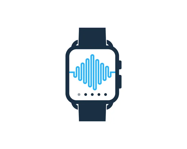 信号スマートな時計アイコンのロゴのデザイン要素 — ストックベクタ