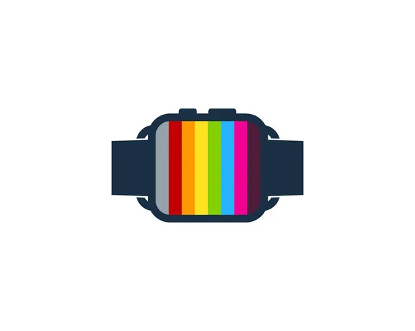Reloj Inteligente Icono Logotipo Elemento Diseño — Archivo Imágenes Vectoriales
