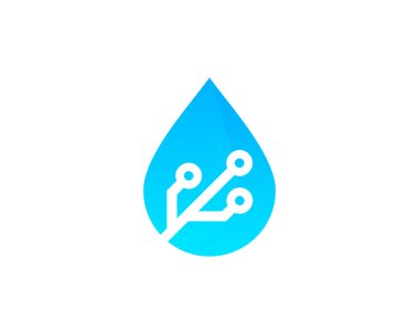 Su teknoloji Logo Tasarım şablon öğesi