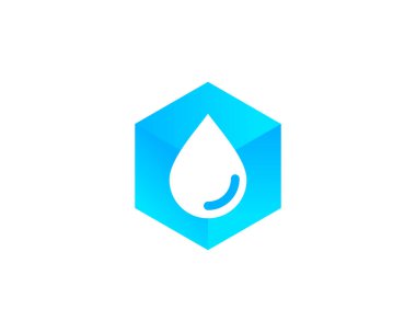 Su kutusu Logo Tasarım şablon öğesi