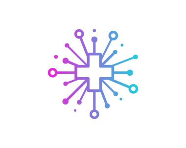 Beyaz arka plan üzerinde vektör illüstrasyon izole simgesi logo tasarım paylaşmak