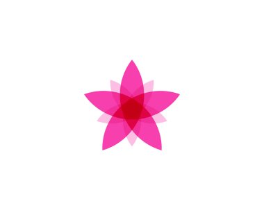 Lotus yıldız Logo tasarım öğesi