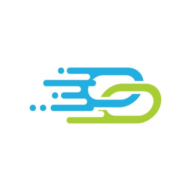 Hız Logo simgesi tasarım bağlanmak