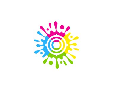 Boya hedef simgesini Logo tasarım öğesi