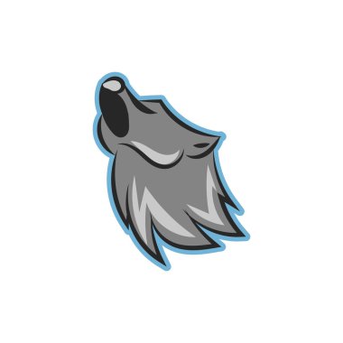 Kurt maskot Logo tasarım şablonu