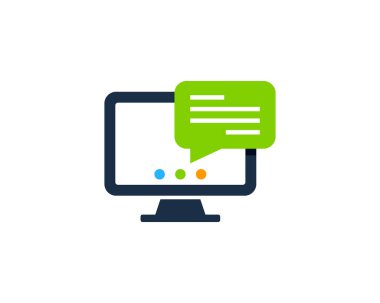 Bilgisayar bonservis simgesi Logo tasarım öğesi