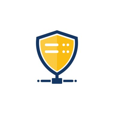 Koruma Sunucu Logo simge tasarım