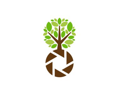 Fotoğraf ağaç kutsal kişilerin resmi Logo tasarım öğesi