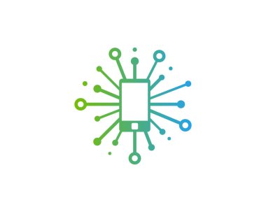 Beyaz arka plan üzerinde vektör illüstrasyon izole simgesi logo tasarım paylaşmak