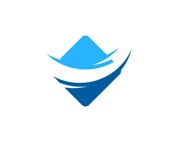 Beach Wave Logo Elemento Design —  Vetores de Stock