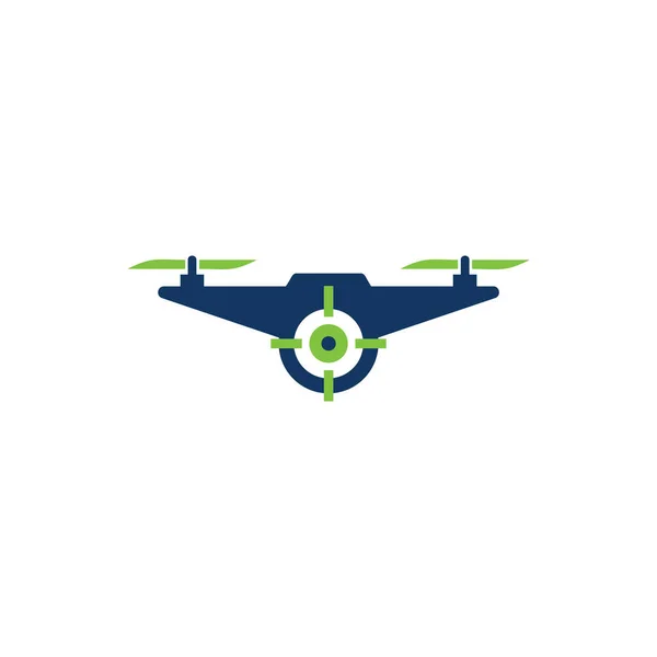 Diseño Icono Logotipo Objetivo Dron — Archivo Imágenes Vectoriales