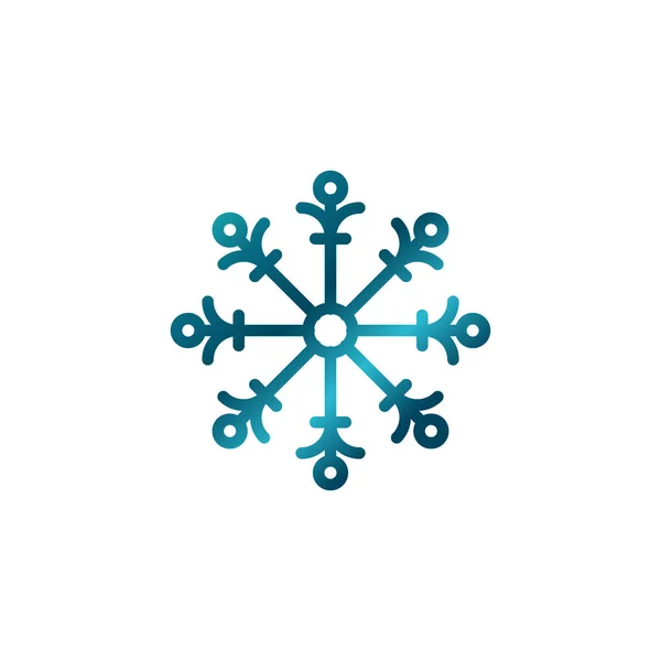Snow Flake Logo Design Template Element — Stock Vector