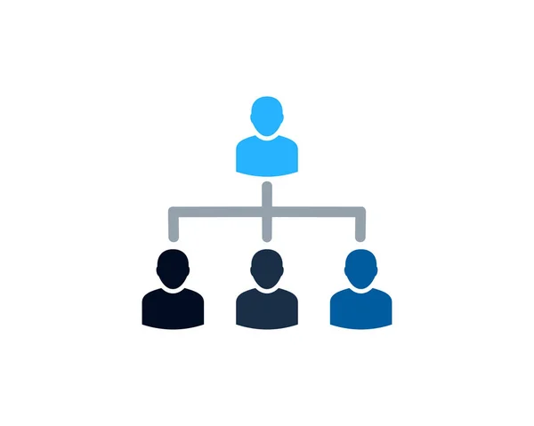 Connect Management User Icon Logo Design Element — Stock Vector