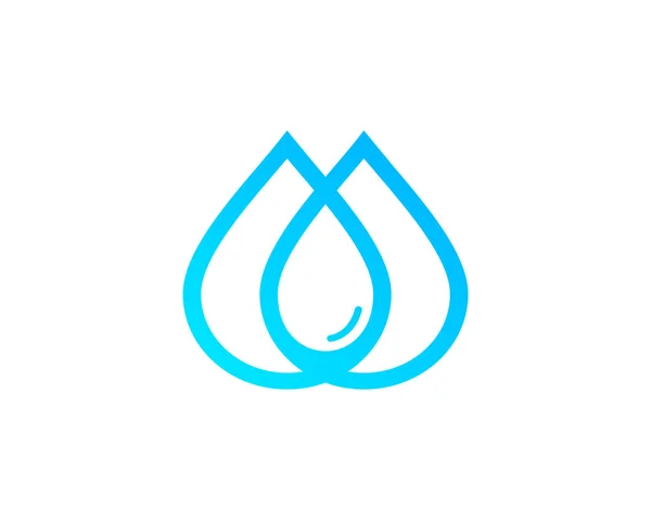 Water Drop Logo Design Template Element — Stock Vector