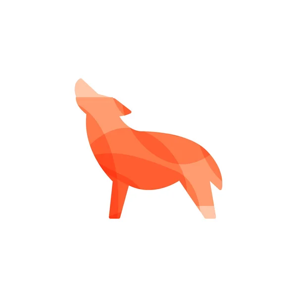 Wolf Logo Pictogram Ontwerp — Stockvector