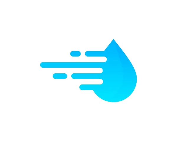 Plantilla Diseño Logotipo Agua Velocidad Elemento — Archivo Imágenes Vectoriales