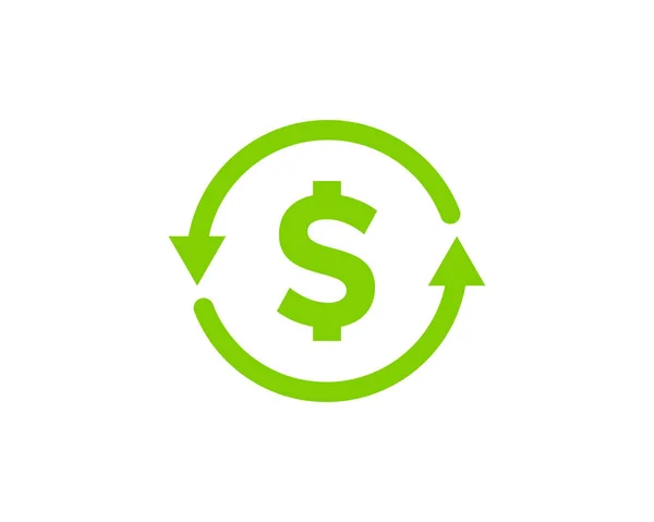 Dolar Handlu Giełdzie Ikona Logo Design Element — Wektor stockowy