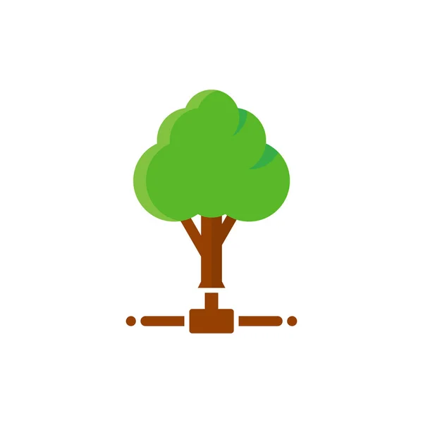 Tree Server Logo Symbol Design — Stockvektor