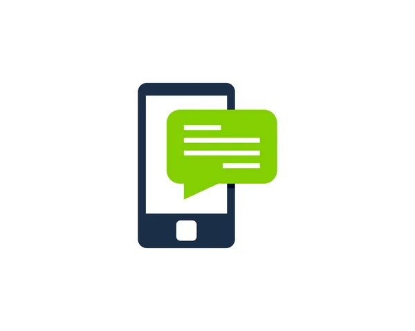 携帯電話証言アイコン ロゴのデザイン要素 — ストックベクタ