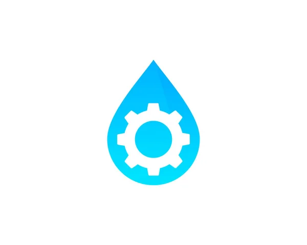 Elementu Szablonu Projektowania Logo Biegu Wody — Wektor stockowy