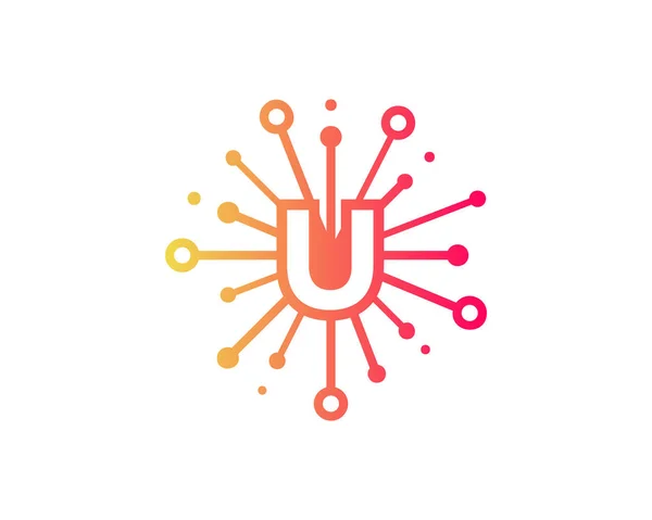 Carta Network Share Ícone Logo Elemento Design —  Vetores de Stock