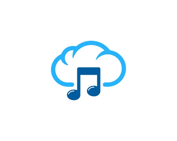 Météo Musique Saison Icône Logo Design Element — Image vectorielle