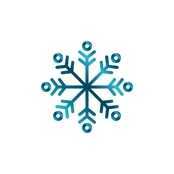 Snow Flake Logo Design Template Element — Stock Vector