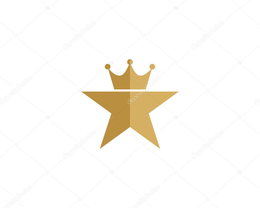 King Star Logo Design Element
