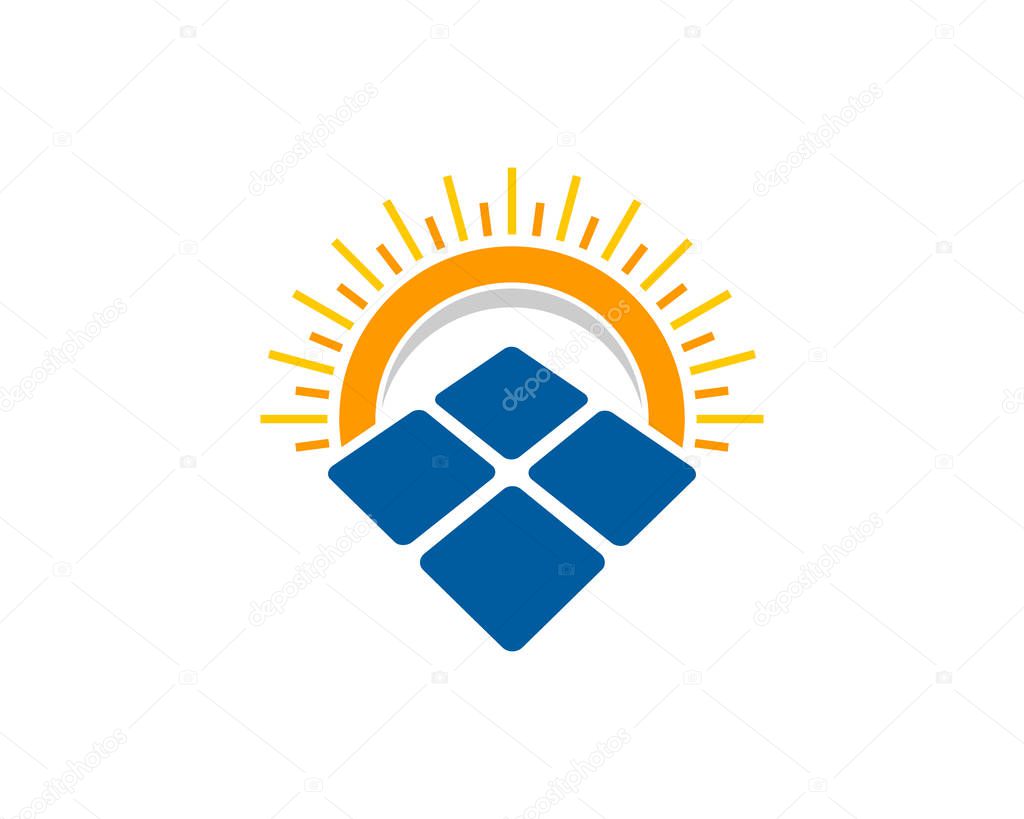 Tile Sun Logo Icon Design