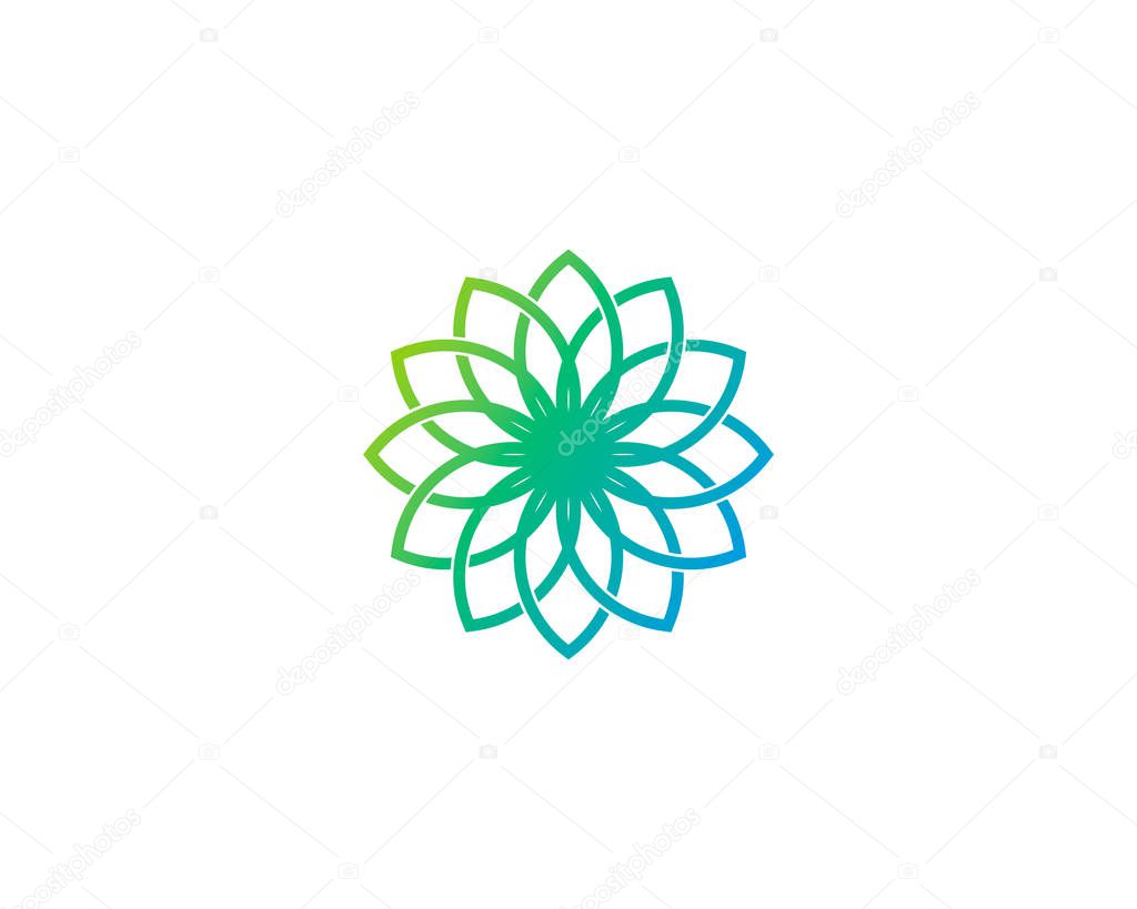 Lotus Wellness Logo Design Template Element