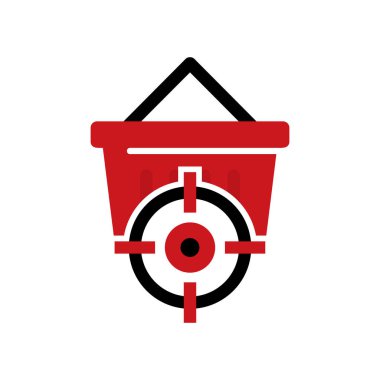 Mağaza hedef Logo simge tasarım