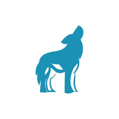 Kurt kükreme Logo tasarım şablonu