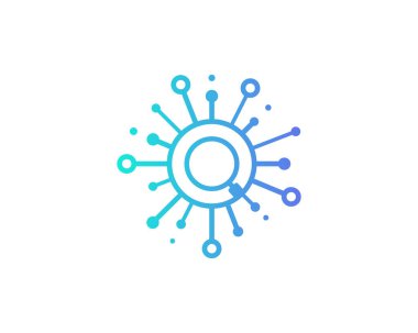 Beyaz arka plan üzerinde vektör illüstrasyon izole simgesi logo tasarım paylaşmak