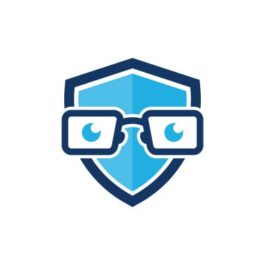 Beyaz arka plan üzerinde vektör illüstrasyon izole kalkan logo tasarımı