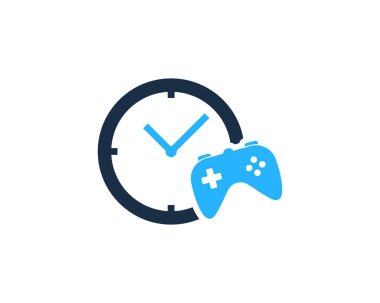 Oyun süresi simge Logo tasarım öğesi