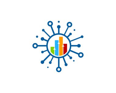 Beyaz arka plan üzerinde vektör illüstrasyon izole simgesi logo tasarım paylaşmak