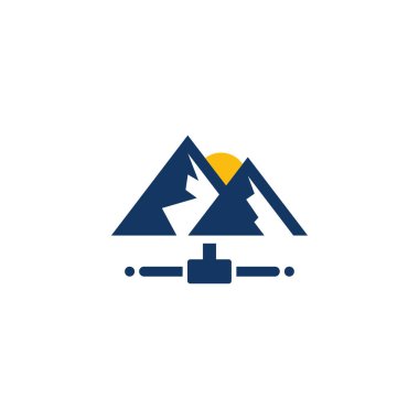 Dağ Server logo simge tasarım