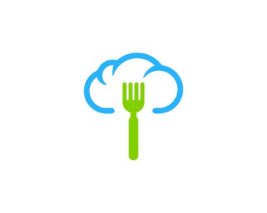 Hava gıda sezon simge Logo tasarım öğesi