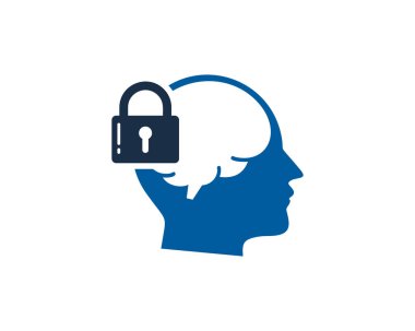 Güvenlik simgesi Logo tasarım öğesi beyaz arka plan üzerinde vektör illüstrasyon izole