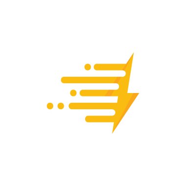 Enerji hız Logo simge tasarım