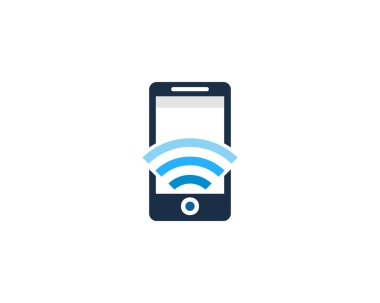 Telefon Wifi Logo tasarım öğesi