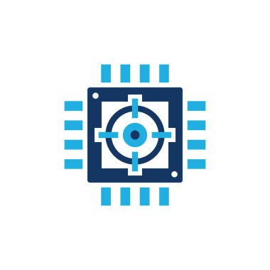 Çip hedef Logo simge tasarım