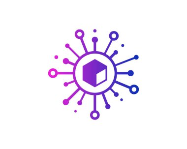 Beyaz arka plan üzerinde vektör illüstrasyon izole simgesi logo tasarım paylaşmak